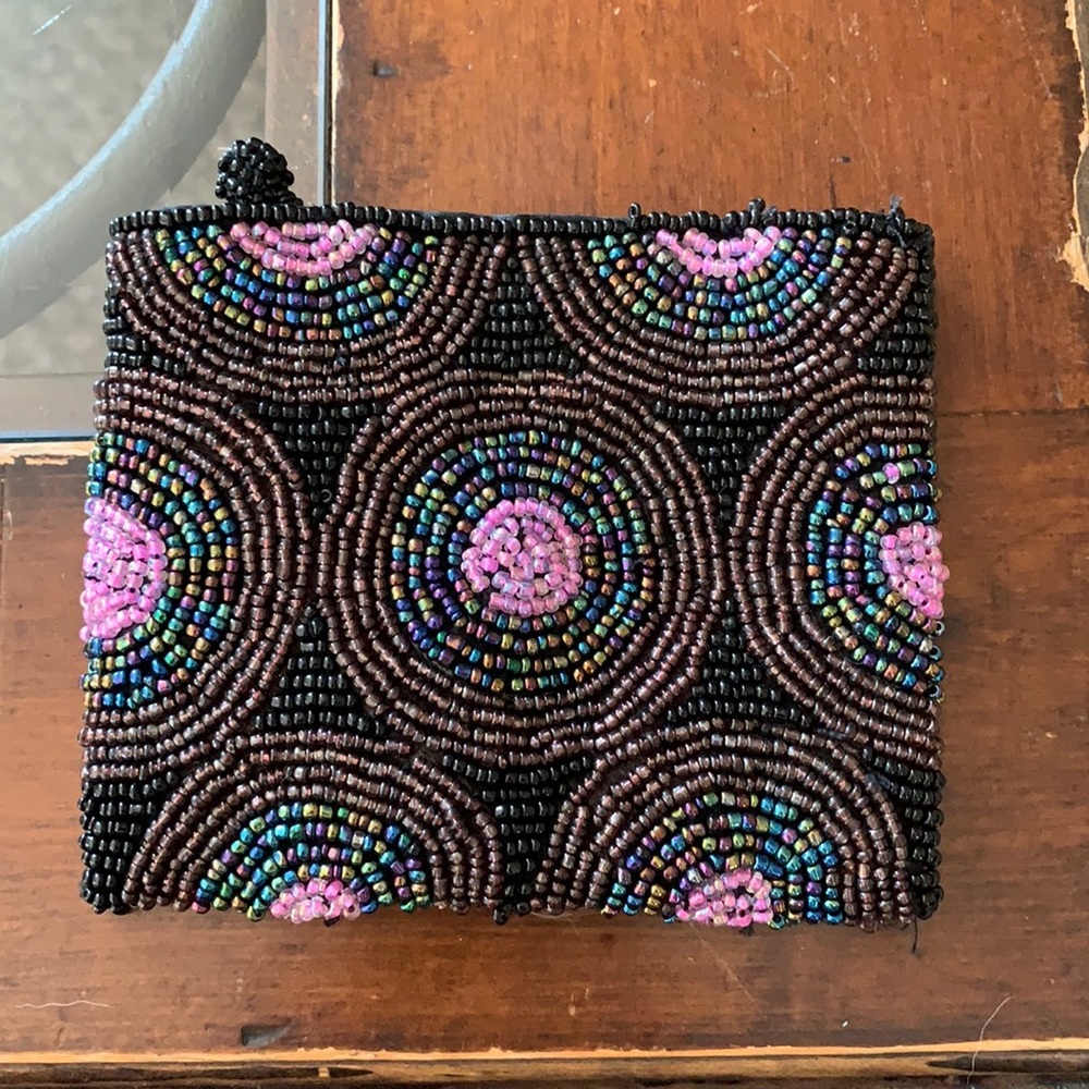 Beaded coin purse